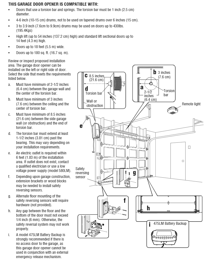 LiftMaster install instructions